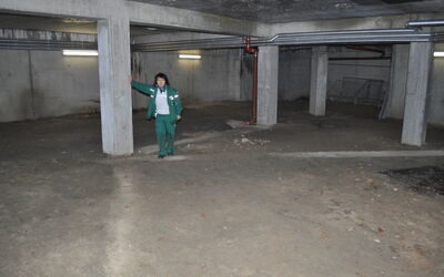 Das Nordsee-Aquarium vor dem Umbau-nur ein leerer Raum