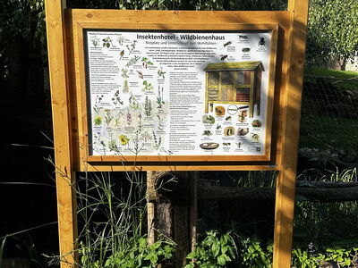 Informationstafel Insektenhotel-Wildbienenhaus