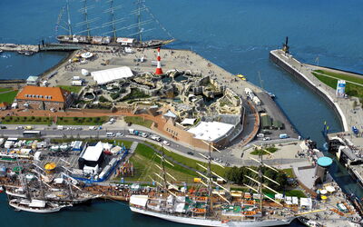 Luftaufnahme während der Sail 2005